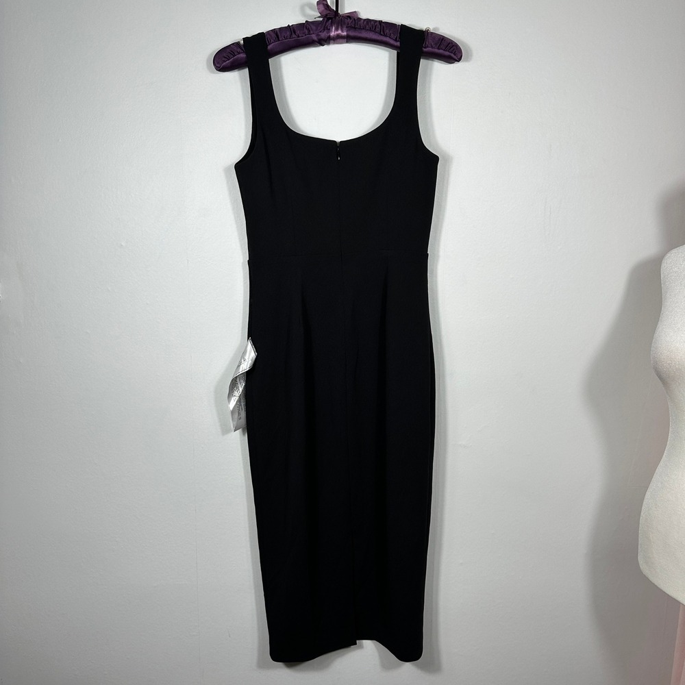 Dress The Population Sloan Black Sleeveless Sheath Midi Dress Women's Small NWT - Picture 10 of 16